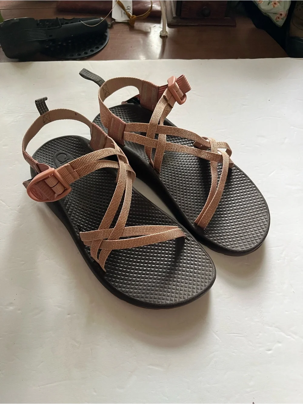 Chaco ZX/1 EcoTread Sandals Metallic Pink Size 6 Big Kid
